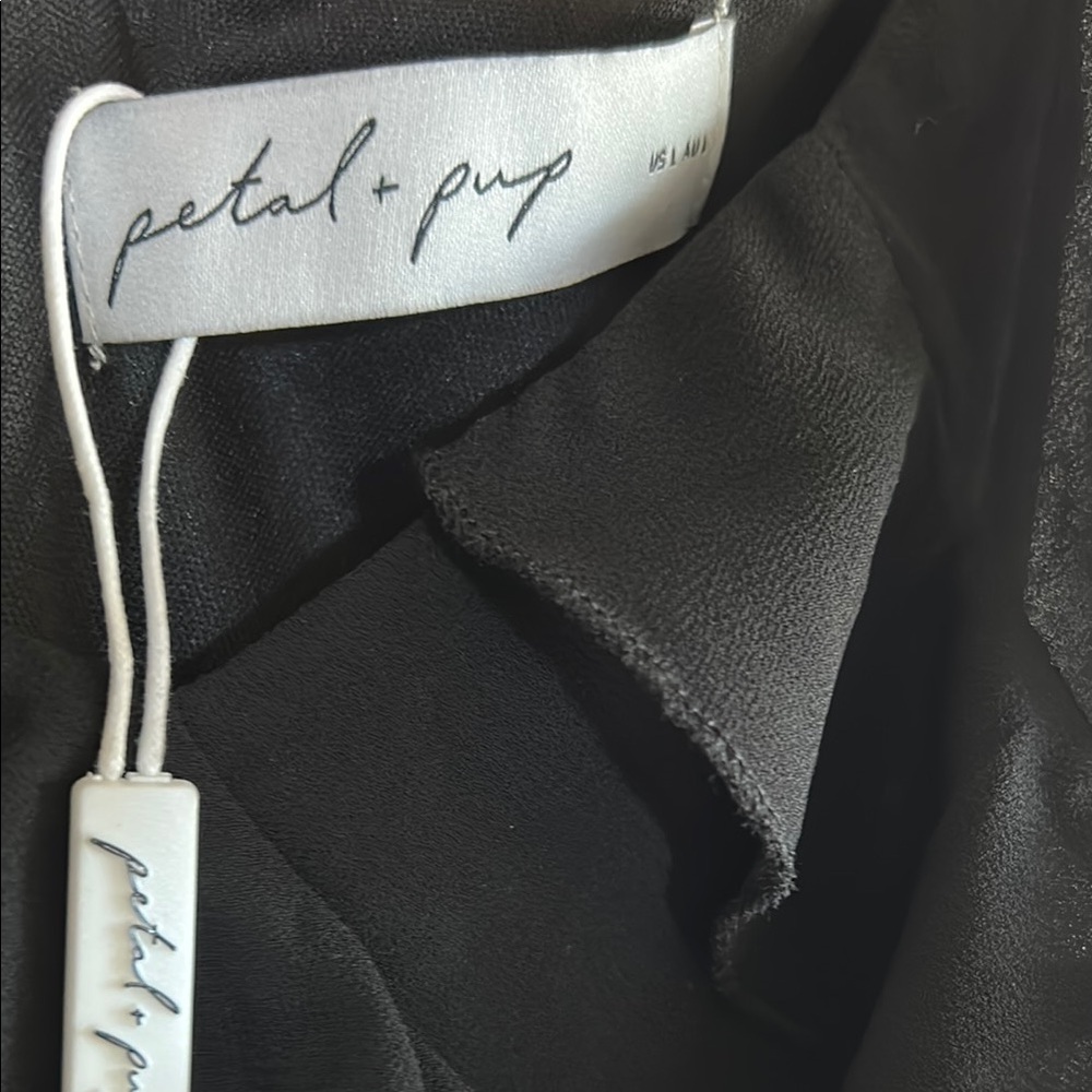 NWOT Petal & Pup Ciao Ruffles Maxi Dress in Black - Picture 7 of 12